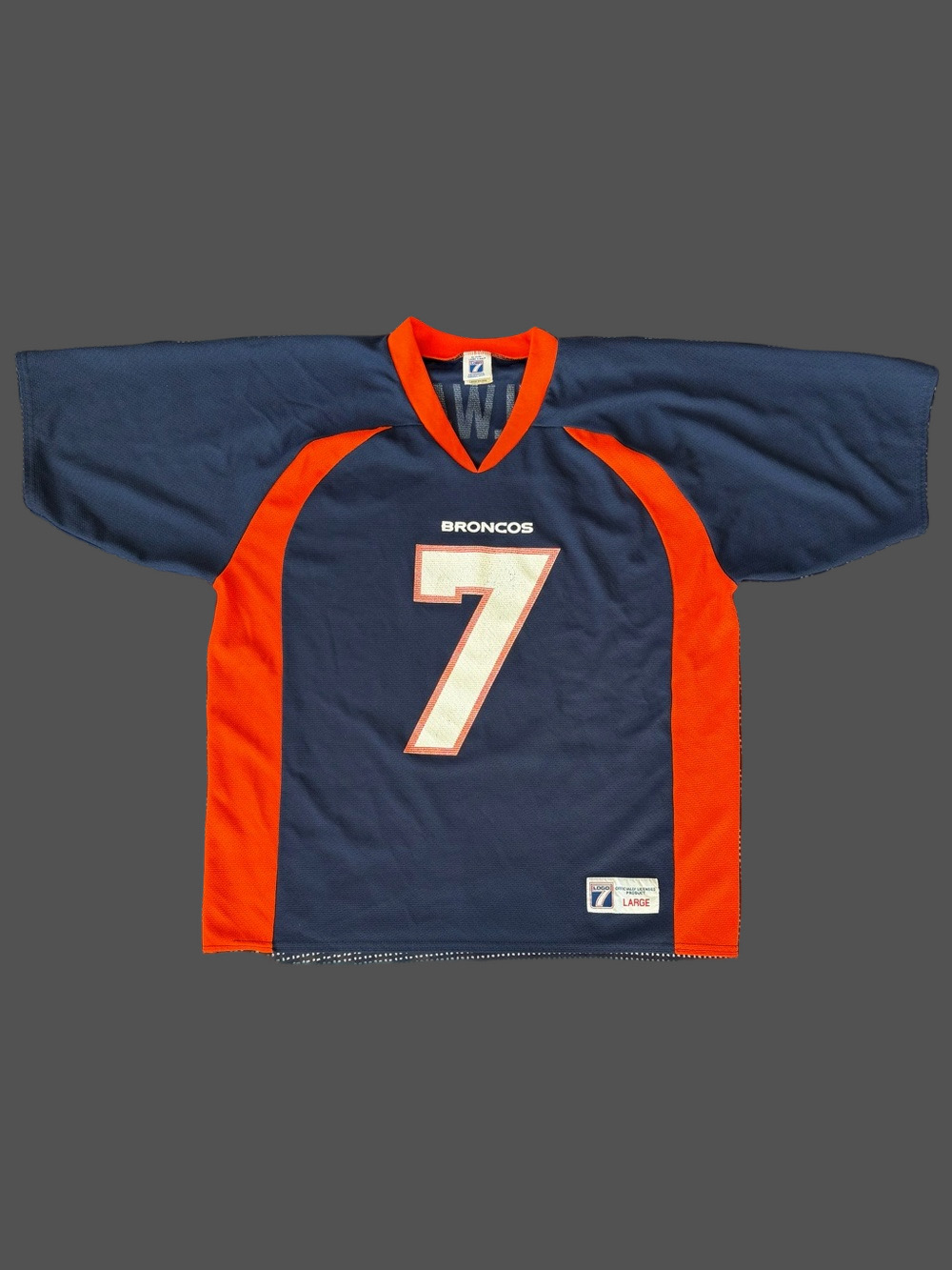 John Elway Denver Broncos ‘90’s Vintage Logo 7 Football Jersey - Picture 2 of 10
